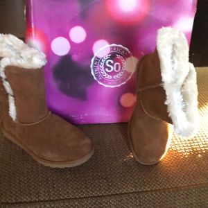 SO Genuine suede Boots New In Box